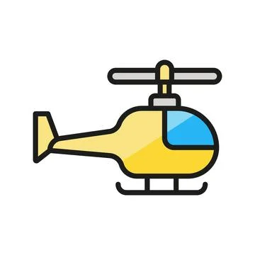 Helicopter icon vector design templates simple and modern Stock Illustration