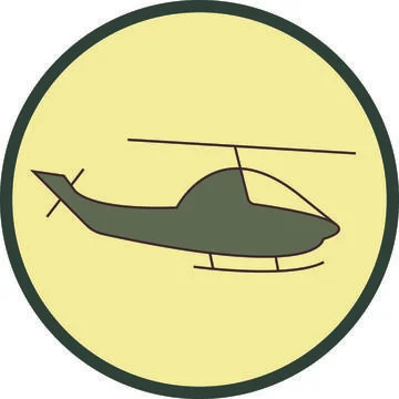 Helicopter icon vector. Illustrazione stock