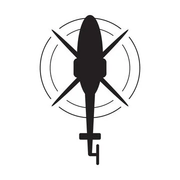 Helicopter icon vector for your web design, logo, infographic, UI. illustrati Stock Illustration