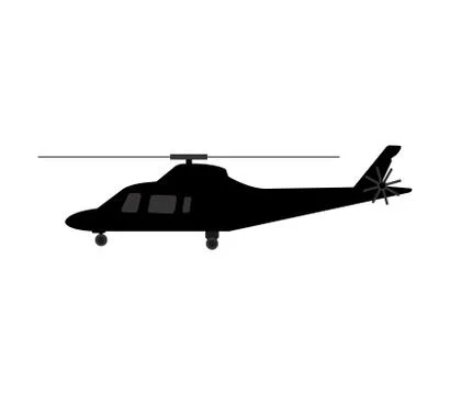 Helicopter icon on white background Stock Illustration