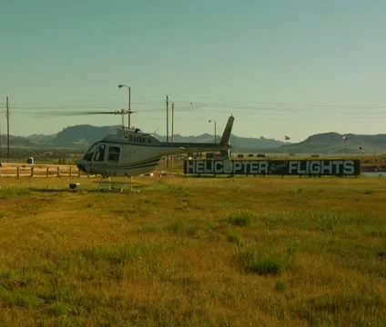 Helicopter idling Stock Footage 21638825