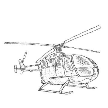 Helicopter Stock Illustration