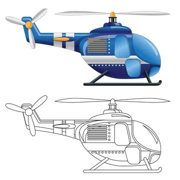 Helicopter. Stock Illustration