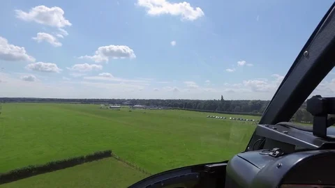 The helicopter inside cabin view 스톡 동영상 82801220