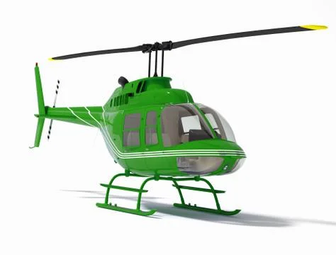 Helicopter isolated on a white background Stock Illustration