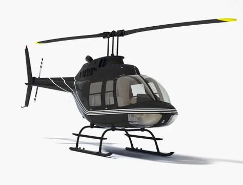 Helicopter isolated on a white background Stock Illustration