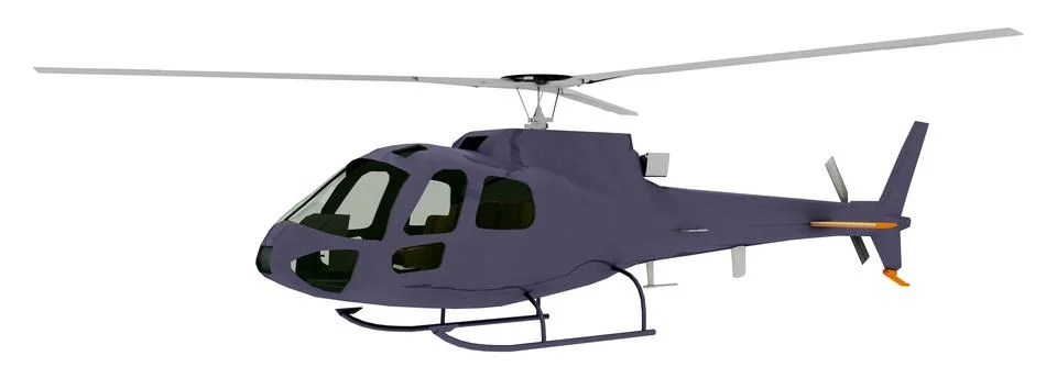 Helicopter isolated on white background Stock Illustration