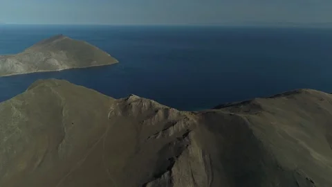 Helicopter Khamar Daban mountain range Baikal lake natural landscape Siberia 4k Stock Footage 142778763