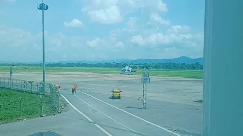 Helicopter landed Stock Footage 225367655