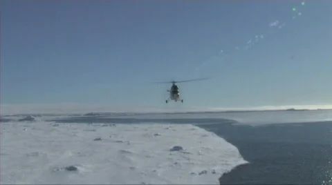 Helicopter landing Stock Footage 603195