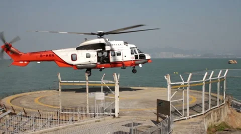 Helicopter Landing Stock Footage 11447419