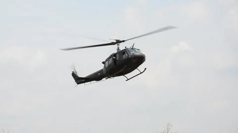 Helicopter landing. Stock Footage 44331492