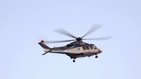 Helicopter landing Stockbeeldmateriaal 58838224