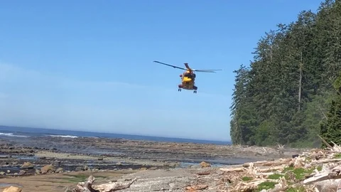 Helicopter landing Stock Footage 111053592