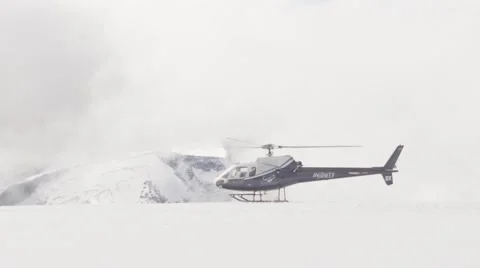 Helicopter on landscape Stock Footage 65885976