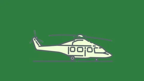 Helicopter on layers design motion expression gesture figure emotion elements Stock Footage 335696441