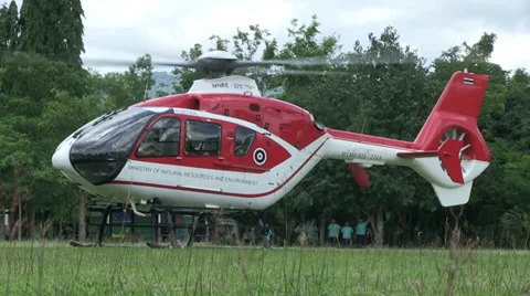 HELICOPTER LIFT TAKE OFF FLYING HOVERING Stock Footage 29154429