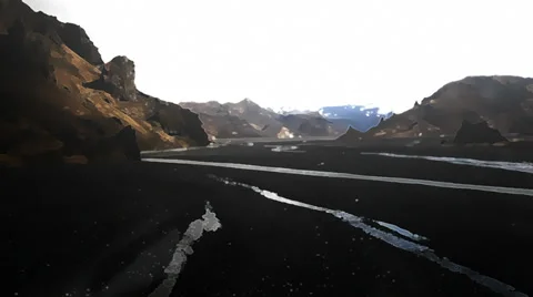 Helicopter low level flying Video stock 35124696