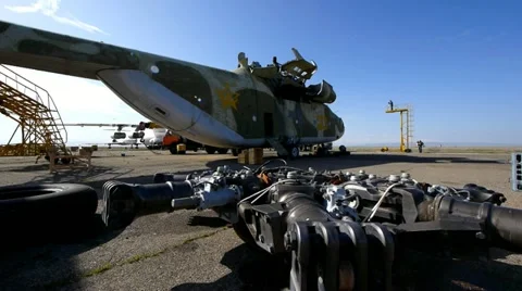 Helicopter maintenance 1 Video stock 11155175