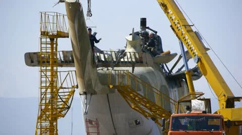 Helicopter maintenance 11 Stock Footage 11156850