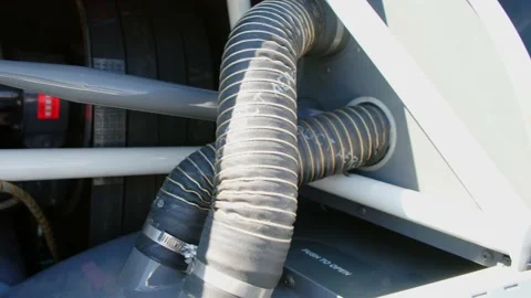 Helicopter maintenance fixing a helicopter Stock Footage 157374532