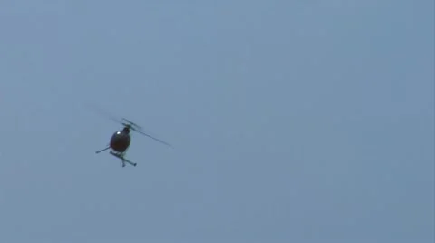 Helicopter MD fly Stock Footage 22144992