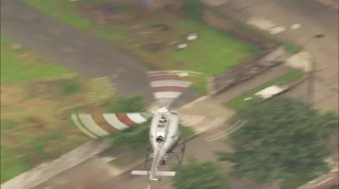 Helicopter Metrolink Train Disaster Stock Footage 40672152