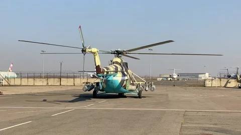 Helicopter MI-8 (MI-17) Video stock 142809020