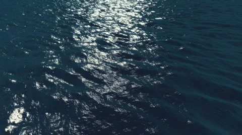 Helicopter ocean fly-over. Seamlessly looping. Version 2 of 2. Stock Footage 293629