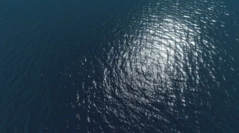 Helicopter ocean fly-over. Seamlessly looping. Version 1 of 2. Stock Footage 293630