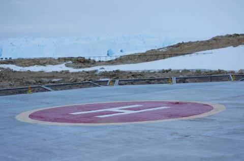 Helicopter pad Stock Photos