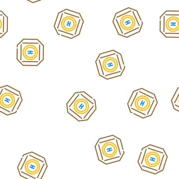 Helicopter pad vector seamless pattern Stock Illustration