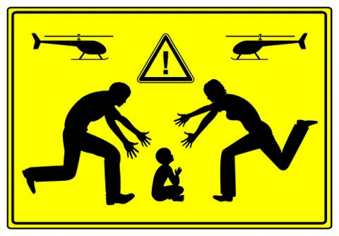 Helicopter Parents Stock Illustration