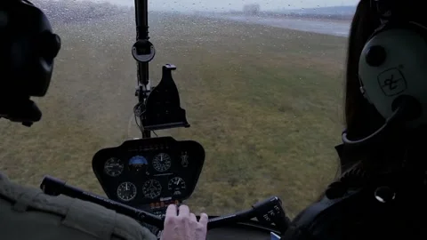 Helicopter with passengers during the flight Stock-Footage 102092943