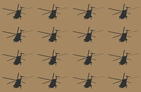 Helicopter pattern Stock Illustration