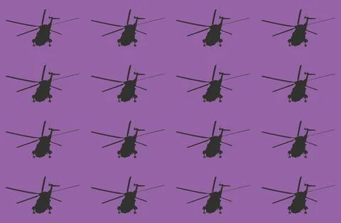 Helicopter pattern Stock Illustration