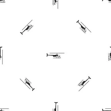 Helicopter pattern seamless black 스톡 일러스트