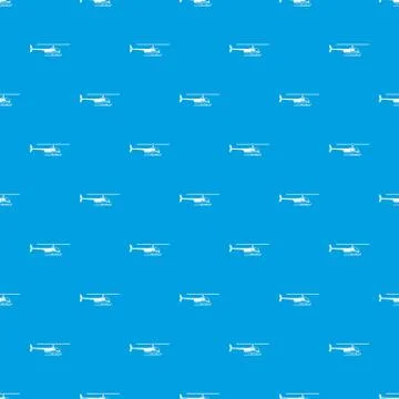 Helicopter pattern seamless blue Stock Illustration