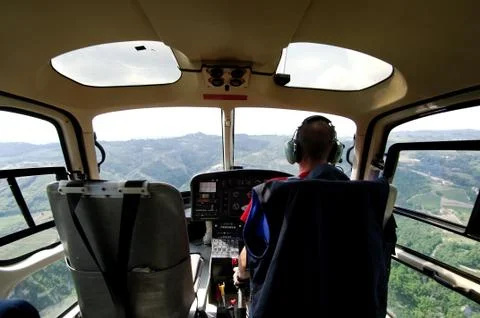 Helicopter pilot Stock Photos