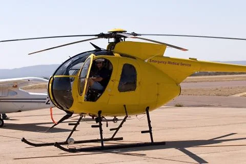 Helicopter pilot Stock Photos