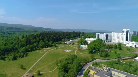 Helicopter platform aerial view Stock Footage 90120838