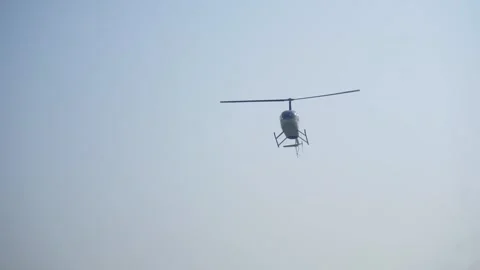 Helicopter at Prayagraj Bottom view 库存影片 302284043