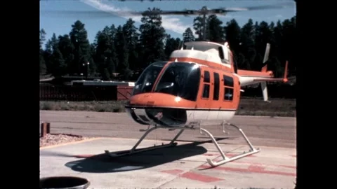Helicopter Preparing for Departure Video stock 276291467
