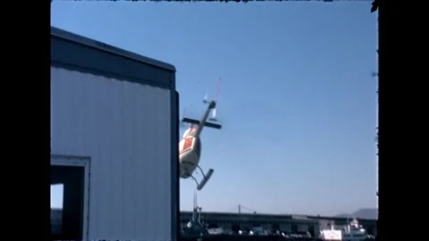 Helicopter Preparing for Takeoff Stock Footage 276292137