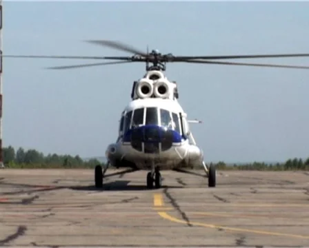 Helicopter pulls Stock Footage 8156703