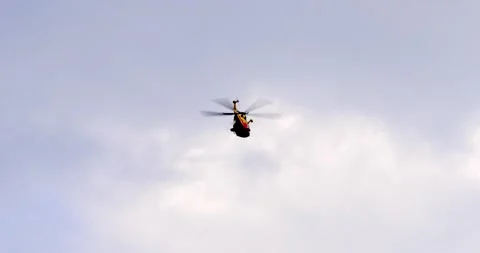 Helicopter rescue in the Dolomites Stock Footage 315213071