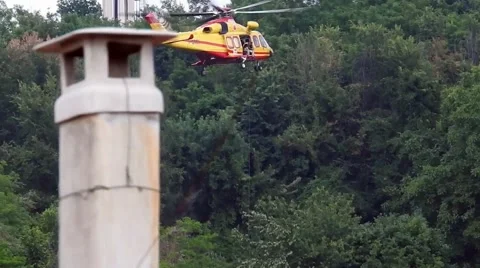 Helicopter rescue Stockbeeldmateriaal 50606956