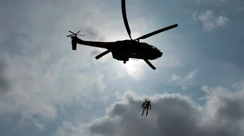 Helicopter Rescue Operation 2 Stock-Footage 777203