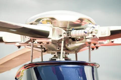 Helicopter rotor assembly Stock Photos