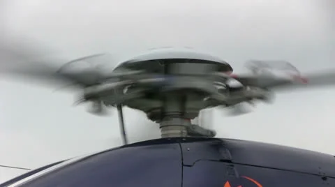 Helicopter rotor, close up Stock Footage 24947934